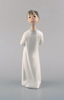 Figurine Chien Papillón en Porcelaine Émaillée de Lladró, Espagne