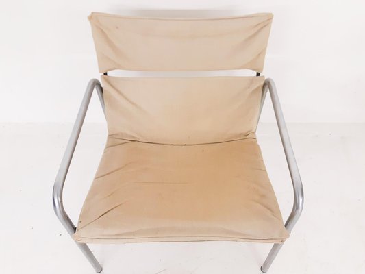 Canvas And Metal Ultrex Lounge Chairs By Just Meijer For Kembo The Netherlands 1970s Set Of 2 For Sale At Pamono