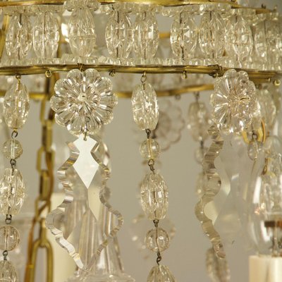 Large French Louis Xv Bronze Crystal Chandelier Attributed To Maison Baguès For At Pamono - Large French Crystal Chandeliers Large French Louis Xv Bronze Crystal Chandelier Attributed To Maison Baguès For At Pamono - Large French Crystal Chandeliers