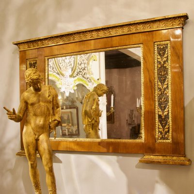 Italian Neo-Classical Overmantle Mirror Italian Neo-Classical Overmantle Mirror