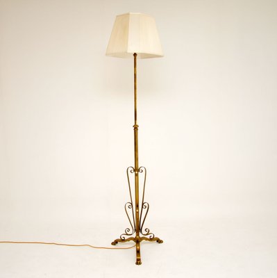 antique copper floor lamp