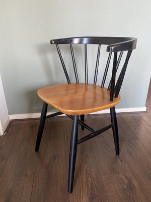 Vintage Spindle Back Side Chair By Ilmari Tapiovaara 1950s For Sale At Pamono