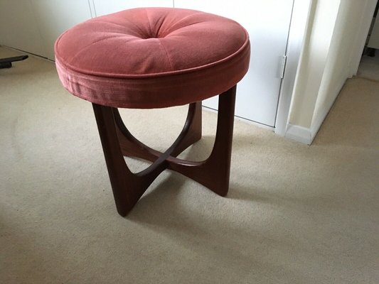 Teak vanity stool deals