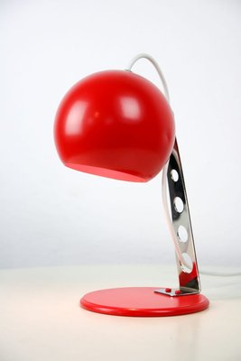 1970s Red table lamp