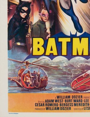 Póster belga de la película Batman, años 70 en venta en Pamono