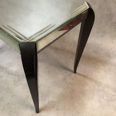 Beveled Glass Coffee Table from Mobiglace 1940s for sale at Pamono