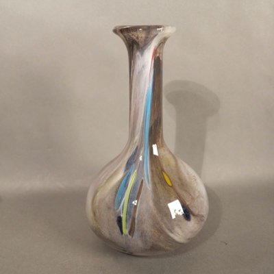 Mid Century Studio Glass Vase From Eisch For Sale At Pamono