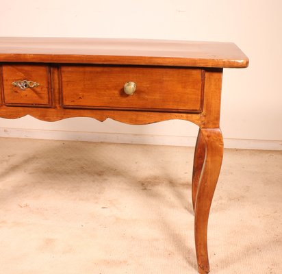 19th Century Louis Xv French Cherrywood Console Table For Sale At Pamono