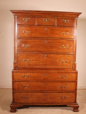 oak tall boy dresser