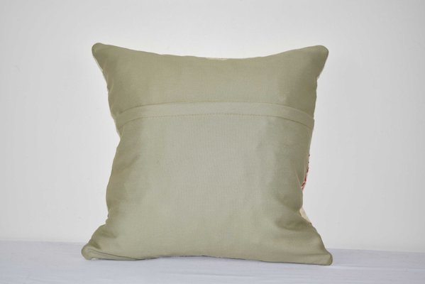 White Pillow Black,Kilim Pillow Vintage Home Decor Pillow,Boho Pillow Hand Made Rug Pillow Hemp Pillow, 18x18Inches Pillow Cover Rug