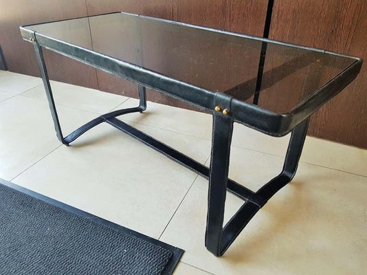 French Leather And Smoked Glass Coffee, Mirrored Glass Bedside Table Gumtree