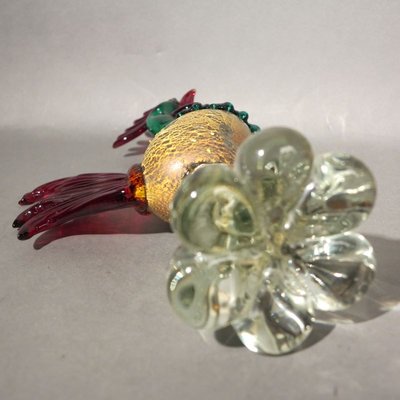 Large Murano Glass Rooster Figurine, 1950s for sale at Pamono