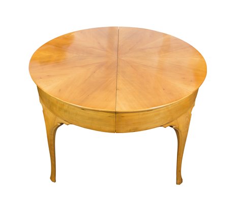 Art Deco Pearwood Dining Table And, Round Art Deco Dining Table And Chairs