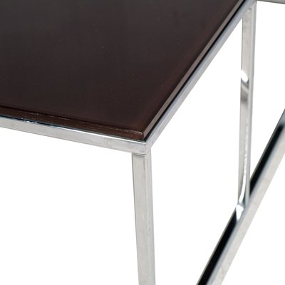 Italian Chrome Coffee Table With Smoked Glass Top In The Style Of Milo Baughman 1960s For At Pamono - Italian Style Glass Top Coffee Table Italian Chrome Coffee Table With Smoked Glass Top In The Style Of Milo Baughman 1960s For At Pamono - Italian Style Glass Top Coffee Table