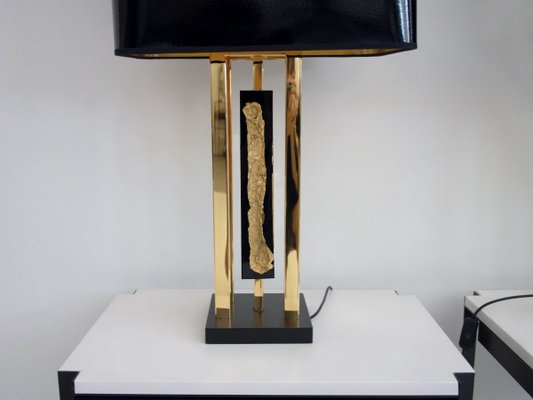 Gold Table Lamps With Black Shades By, Table Lamps Gold Shade