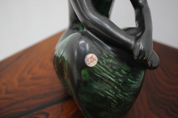 Mid-Century Sculpture by Jitka Forejtova for Keramos, 1960s for