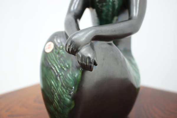 Mid-Century Sculpture by Jitka Forejtova for Keramos, 1960s for