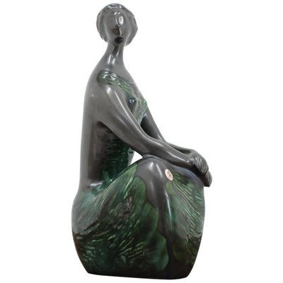 Mid-Century Sculpture by Jitka Forejtova for Keramos, 1960s for