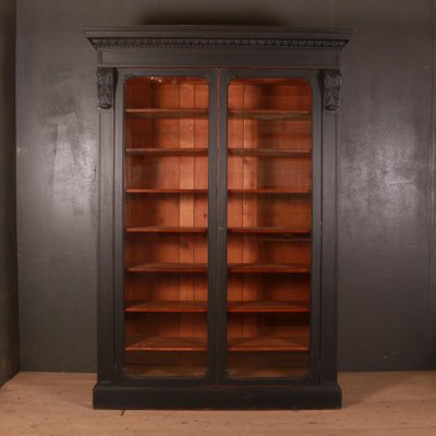 Architectural Bookcase 1860s For, Bookcase With Half Glass Doors