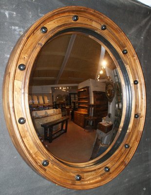 Large Convex Mirror For At Pamono, Huge Porthole Mirror