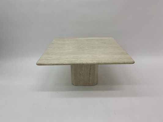 Mid Century Travertine Coffee Table 1970s
