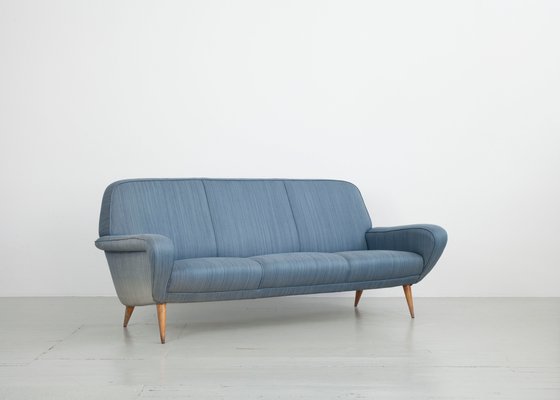 3 Seater Model 830 Sofa by Gianfranco Frattini for Cassina 1950s