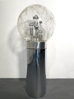 bubble glass floor lamp