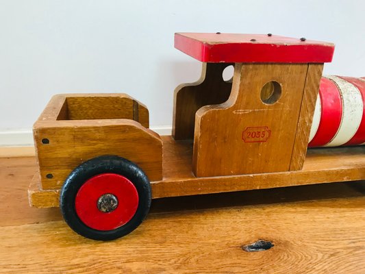 Train vintage en bois Dejou - Jouet ancien français 1957 Collection