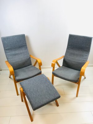 Vintage Rimbo Lounge Chairs Ottoman, Living Room Armchairs Ikea Philippines