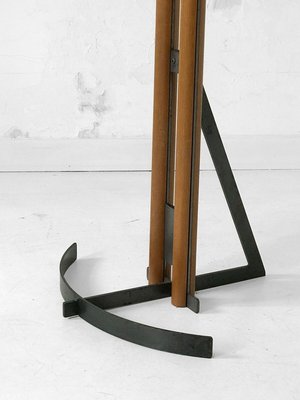 Vintage French Metal And Solid Wood Coat Rack 1980s For At Pamono Solid Wood Coat Rack 1980s, French Vintage Wood Coat Rack