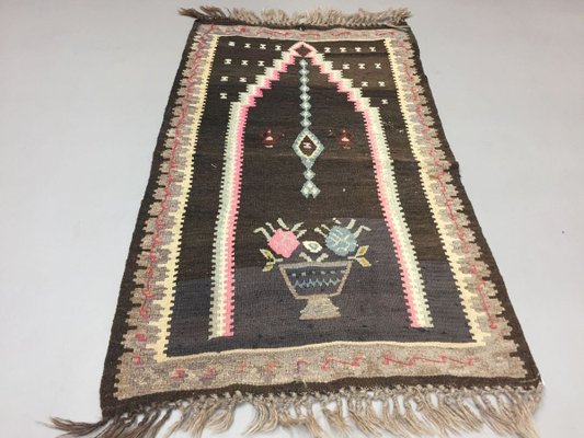 Vintage Kilim Hand woven Prayer rug.