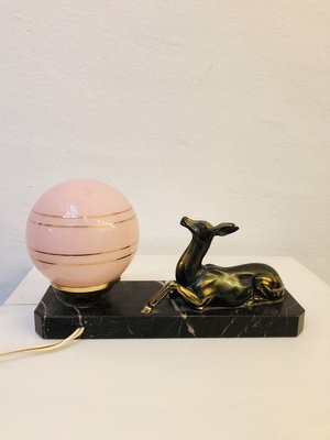 table lamp with glass balls