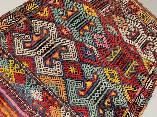 Kilim turc (chaine et trame en laine), vers 1940-1950. 240 x 155 cm