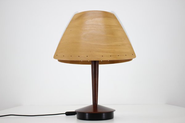Mid Century French Wooden Table Lamps, Wooden Table Lamps