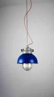 small blue pendant lights