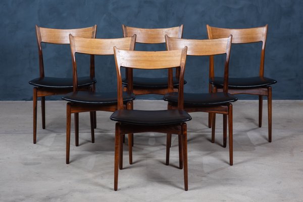 Vintage Danish Rosewood Dining Chairs, Rosewood Dining Chairs Danish