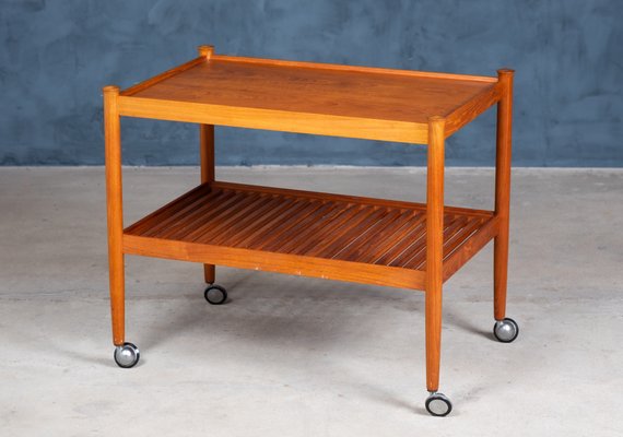 Dänischer Mid-Century Teakholz Rollwagen, 1960er bei Pamono kaufen