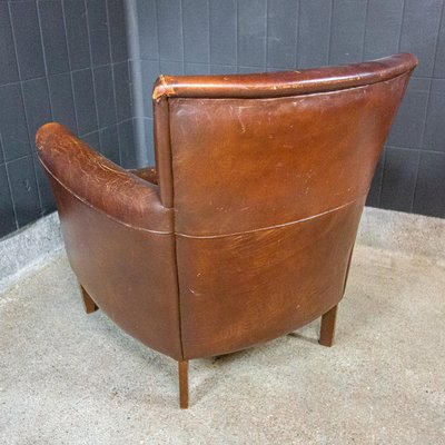 Vintage Brown Leather Armchair For, Child Brown Leather Chair