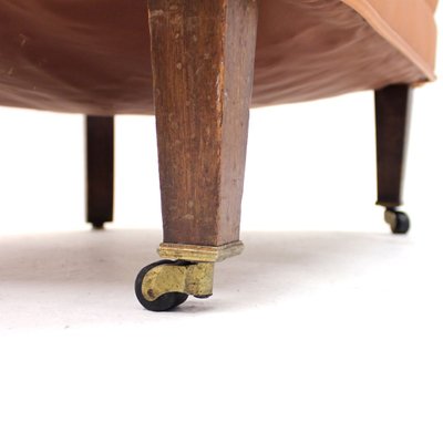 Roulette laiton sur sabot pour pied de meuble ou fauteuil ancien 