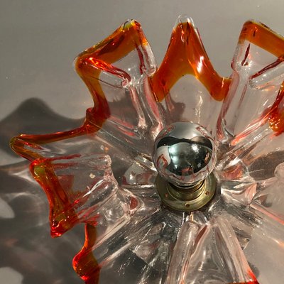 Italian Handcrafted Murano Glass Wall Light or Flush Mount from