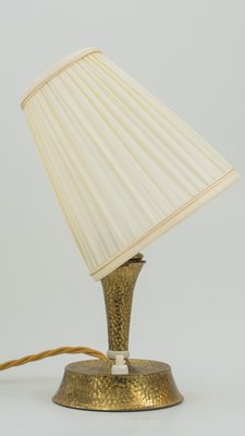 hammered gold lamp