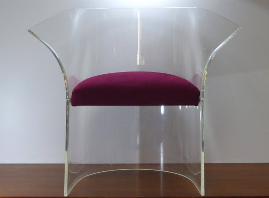 Clear acrylic arm sale chair