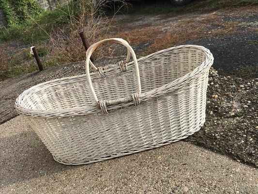 Rustic Wood Basket, 1960s for sale at Pamono