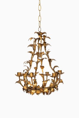 Swedish Pewter Chandelier 1950s
