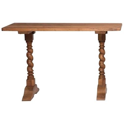 Late 19th Century Italian Walnut Wood Spool Legs Table Console For At Pamono - Sofa Table Legs Wood Late 19th Century Italian Walnut Wood Spool Legs Table Console For At Pamono - Sofa Table Legs Wood