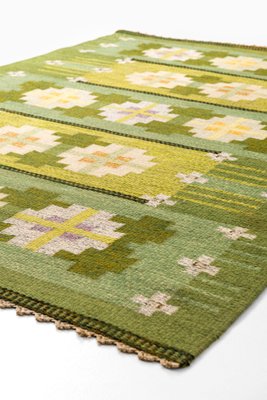Schwedischer Flachgewebe Teppich Von Ingegerd Silow 1950er Bei Pamono Kaufen