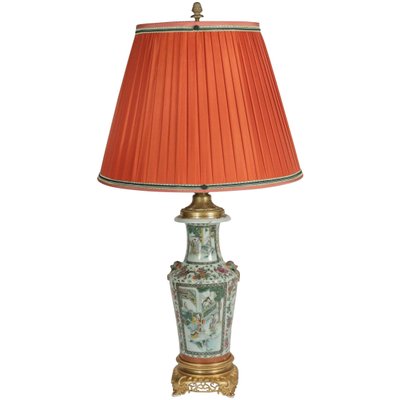 Chinese Table Lamp 1920s For At, Jewel Filled Table Lamp
