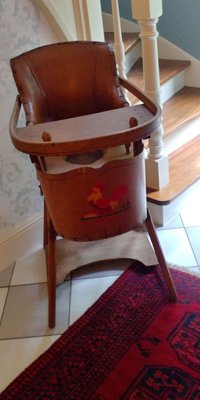 1950's wooden cheap high chair