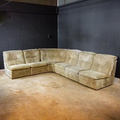 Vintage Cream Colored Modular Sofa From, Cream Colored Leather Sectional Sofa