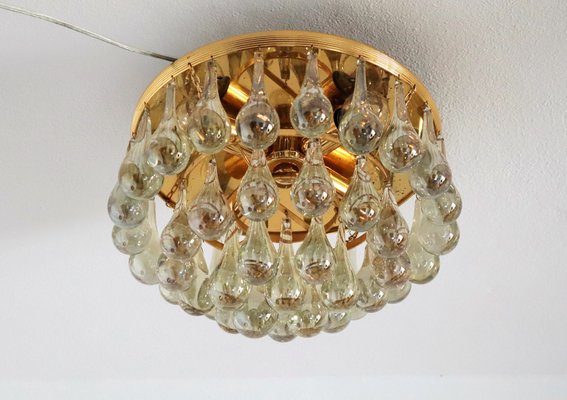 Vintage Murano Glass Drop Ceiling Lamp, How To Mount A Light Fixture Drop Ceiling